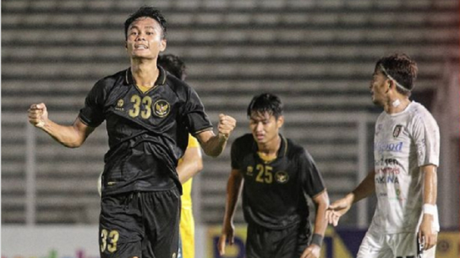 Timnas U-23 vs Bali United gol Koko Ari