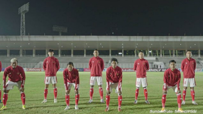 Timnas U-23 vs Bali United 1-0 di babak pertama