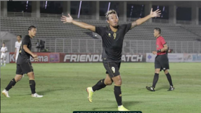 Timnas U-23 vs Bali United 3-1 gol Kushedya Hari Yudo