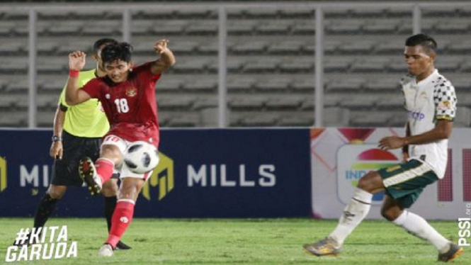 Timnas U-23 VS tIRA pERSIKABO Gol Kadek Agung