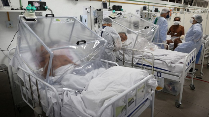 Brasil Diterjang Varian Baru Virus Corona, Rumah Sakit Kewalahan Tangani Pasien (Foto Reuters)