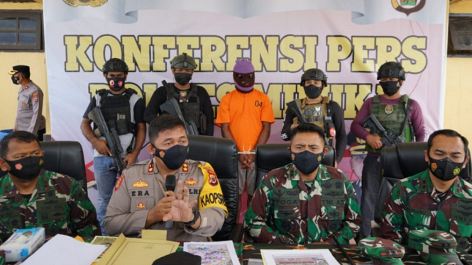 Empat Anggota KKP Penebar Teror di Papua Berhasil Ditangkap Satgas Nemangkawi (Foto Humas Polri)