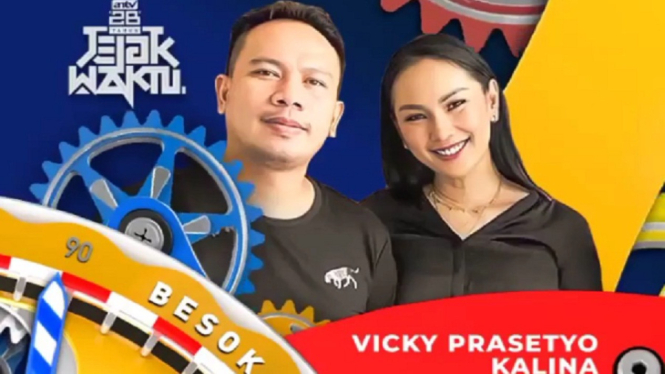 Vicky Prasetyo dan Kalina Ocktaranny. (Foto: Instagram @antv_official)