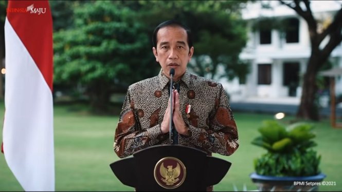 Presiden Jokowi Ajak Umat Hindu Jadikan Nyepi Momentum Intropeksi Diri (Foto Tangkap Layar Youtube)