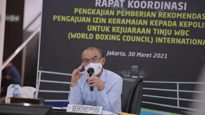 Rekomendasi Izin Keramaian Kejuaraan Tinju WBC Belum Disetujui Kemenpora