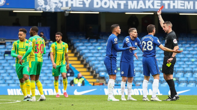 Rekor Tak Terkalahakan Chelsea Tumbang Usai Dibantai 2-5 oleh West Bromwich Albion (Foto Twitter)