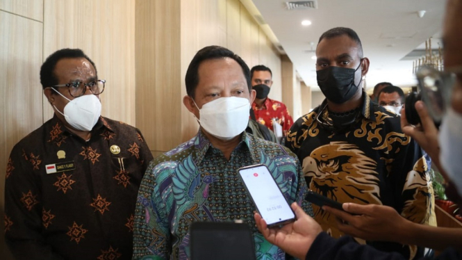 Mendagri Tito karnavian Beri Teguran Keras kepada Gubernur Papua (Foto Puspen Kemendagri)