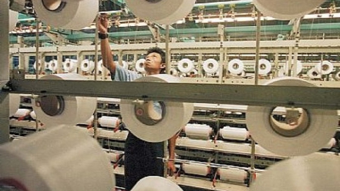 Ilustrasi Pabrik tekstil. (Foto Republika).