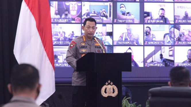Kapolri Tidak Akan Bela Anggotanya yang Bentrok dengan Anggota TNI (Foto Humas Polri)