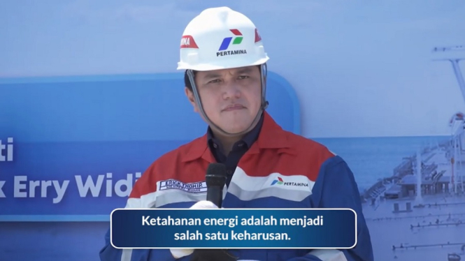 Kapal Tanker Raksasa Tiba, Erick Thohir: Pertamina Harus Kembali Berjaya (Foto Tangkap Layar Video Instagram)