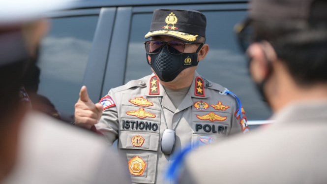 Kepala Korlantas Polri Cek Pos Penyekatan Pemudik di Jalur Selatan Pulau Jawa