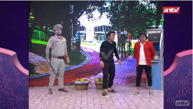 Faisal Khan, Rizky Billar dan Eko Patrio di acara Sahurnya Pesbukers ANTV. (Foto: YouTube ANTV Klik)