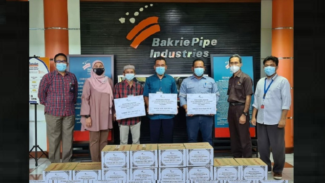 BPI Peduli dari PT. Bakrie Pipe Industries Berbagi 1.000 Bingkisan Lebaran (Foto Istimewa)