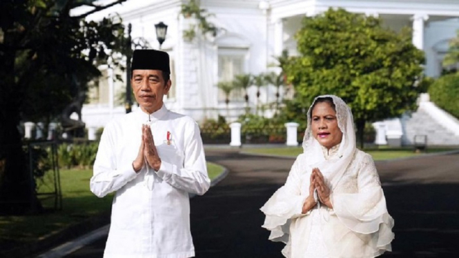 Presiden Jokowi dan Ibu Negara Iriana Besok Salat Idul Fitri di Istana Bogor (Foto Biro Pers Sekretariat Presiden)