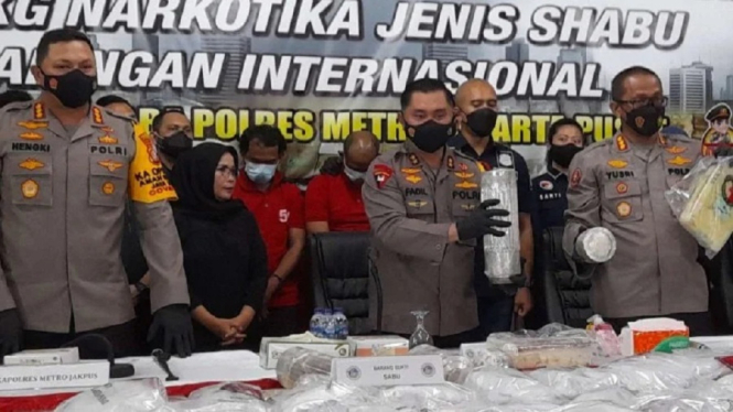 Sabu Seberat 310 Kg Disita Polisi dari Pengedar yang Disimpan di Piston Mobil (Foto VIVA)