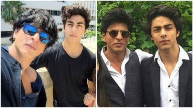 Terungkap, Shah Rukh Khan Melarang Putranya, Aryan Khan, Bertelanjang Dada di Rumah (Foto Kolase)
