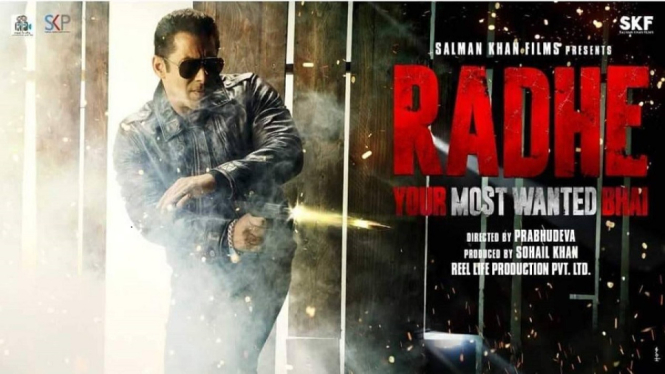 Film Baru Salman Khan 'Radhe: Your Most Wanted Bhai' Dirilis Hari Ini di Bioskop dan OTT (Foto Poster Film)