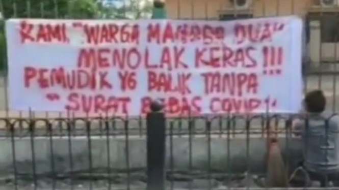 Warga Sawah Besar Tolak Pemudik Kembali ke Jakarta Tanpa Hasil Swab Antigen (Foto Tangkap Layar Video Instagram)