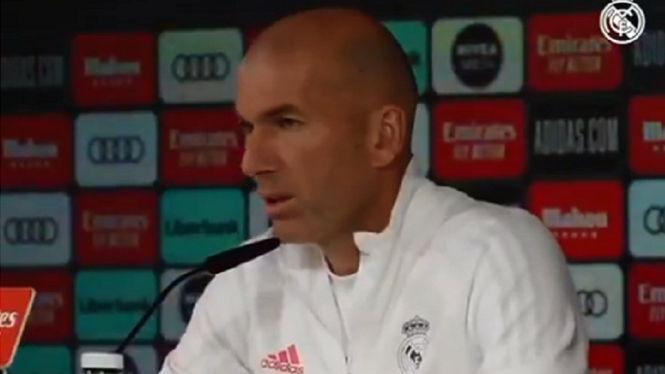 Pelatih Real Madrid Zinedine Zidane