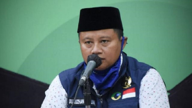 Wagub Jabar Uu Ruzhanul Ulum Kecam Agresi Militer Israel Terhadap Rakyat Palestina (Foto ANTV-Asep)