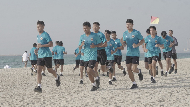 Menu Latihan Pertama Timnas Indonesia Sesampainya di Dubai