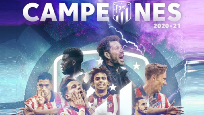 Atletico Madrid Sukses Menjadi Juara LaLiga Musim 20202021, Ini Kata Diego Simeone (Foto Twitter)