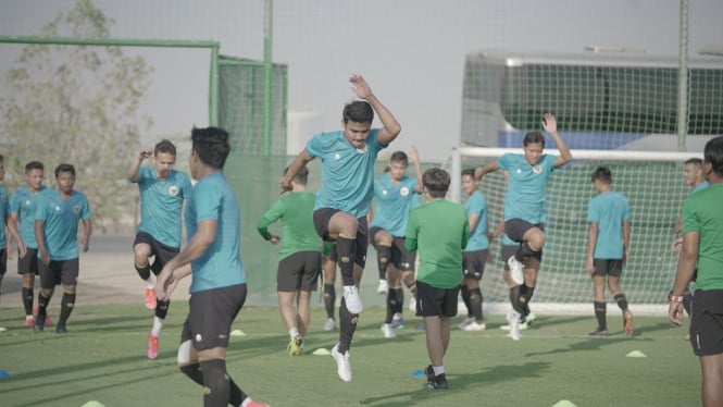 Asnawi Mangkualam Jalani Latihan bersama Skuad Garuda di UEA