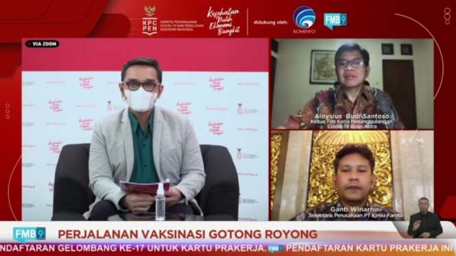 Kimia Farma dan Pengusaha Siap Percepat Vaksinasi Gotong Royong (Foto KPCPEN)