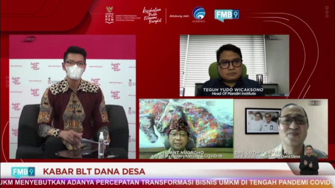 BLT Dana Desa Berdampak Besar Pada Pemulihan Ekonomi Desa (Foto KPCPEN)