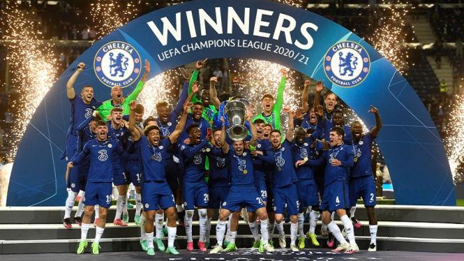 Inilah Deretan Fakta Chelsea Raih Trofi Liga Champions yang Kedua Kali (Foto Twitter)