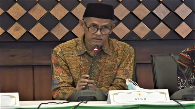 Kepala BPKH Kementerian Agama Anggito Abimanyu. (Foto Kementerian Agama RI Youtube).