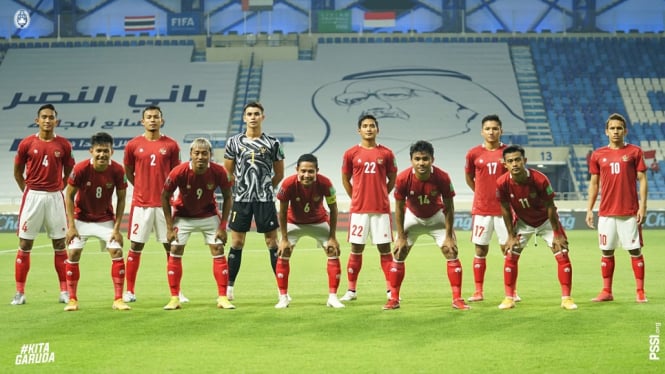 Timnas Indonesia vs Thailand 2-2 hanya evan Dimas pemain senior di Timnas
