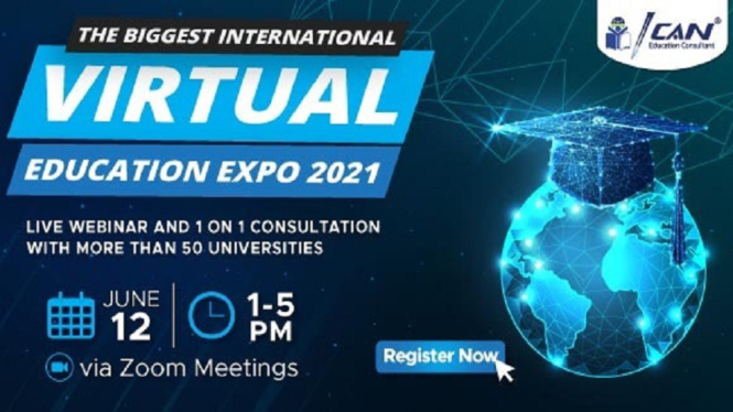 Rencana Kuliah di Luar Negeri? Ikuti International Virtual Education Expo dari ICAN Education Consultan
