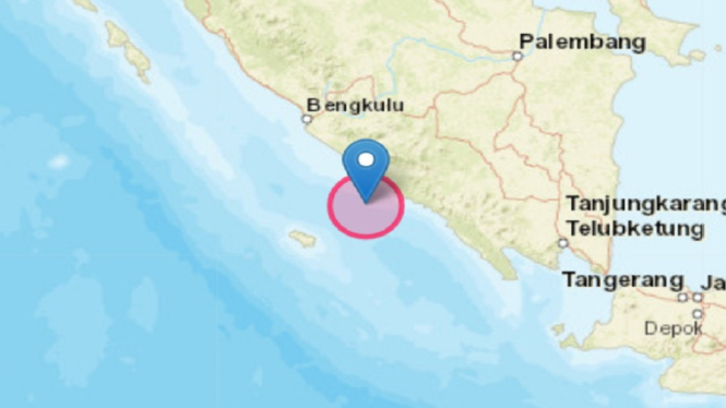 Gempa 5 Magnitudo Goyang Kaur di Bengkulu