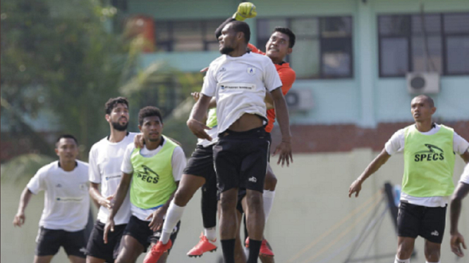 Persipura Jayapura latihan jelang Playoff AFC Cup