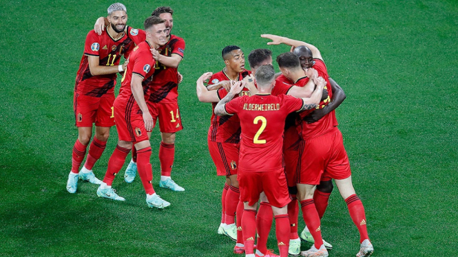 Euro 2020: Tampil Perkasa, Belgia Hancurkan Rusia dengan Skor Telak 3-0 (Foto Twitter)