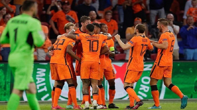 Belanda vs Ukraina 3-2 Belanda raih kemenangan pertama