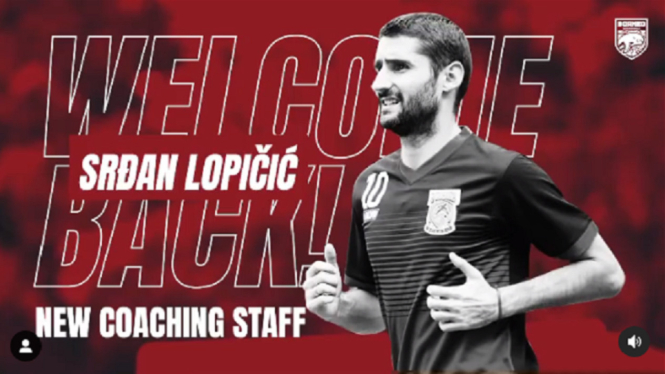 Srdan Lopicik asisten pelatih Borneo FC asal Montenegro