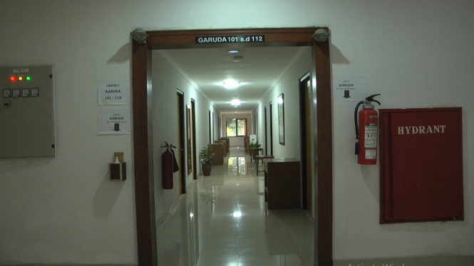 Sejumlah kamar di Graha Wisata Ragunan tengah disiapkan sebagai tempat isolasi para pasien Covid-19. ( Foto: Achmad Junaedi/ANTV)