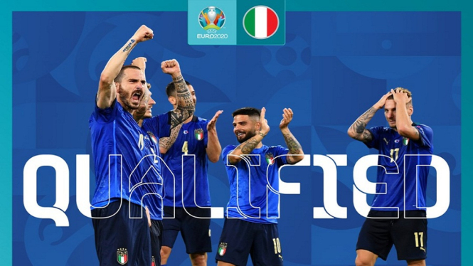 Italia tim pertama lolos dari Grup A Piala Eropa