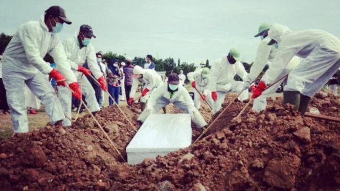 Sehari, TPU Rorotan dan Tegal Alur Kubur 80 Jenazah Pasien Covid-19