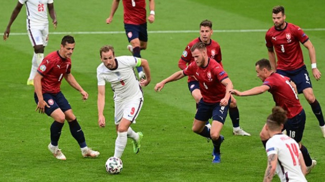 Republik Ceko vs Inggris 0-1 Aksi Harry Kane