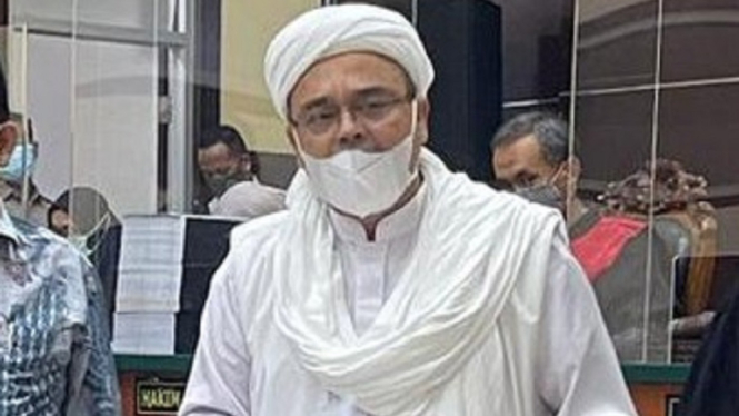 Habib Rizieq Shihab Divonis 4 Tahun Penjara Kasus Tes Swab RS Ummi (Foto ANTV-Dewa)