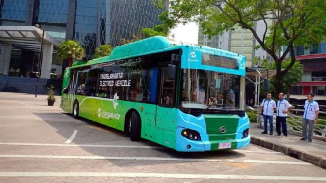 PT Bakrie & Brothers Siap Suplai Bus Listrik untuk TransJakarta (Foto VIVA)