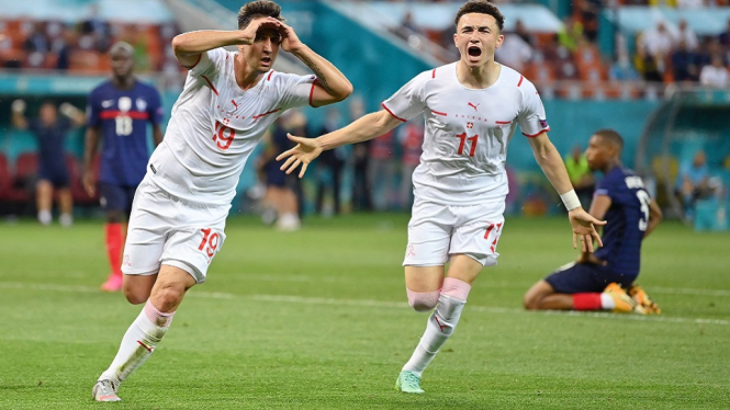 Euro 2020: Tragis, Juara Dunia Prancis Menangis di Tangan Swiss Lewat Adu Penalti (Foto Twitter)