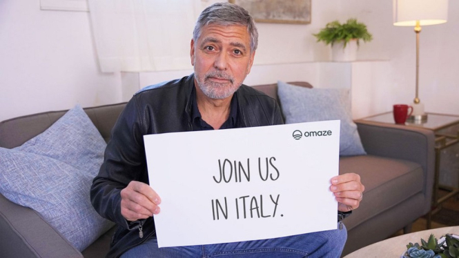 George Clooney Ajak Penggemar Liburan Bareng ke Italia, Ini Syaratnya (Foto: omaze.com)