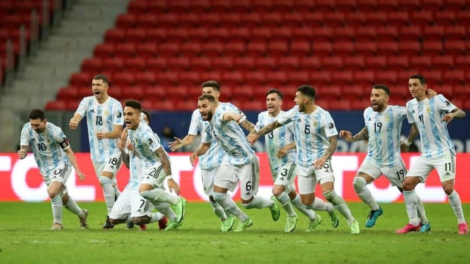 Messi dkk Tantang Brasil di Final Copa Amerika Usai Menang Lawan Kolombia (Foto Twitter)