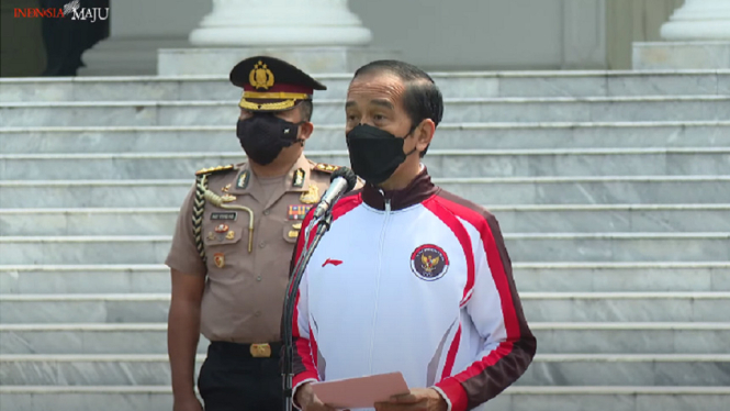 Jokowi lepas Kontingen Olympiade Tokyo secara Virtual