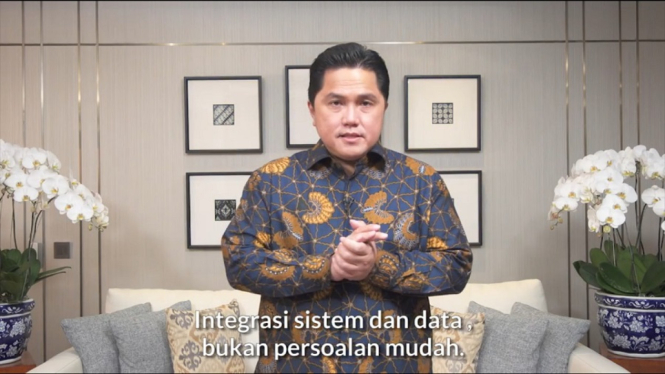 Menteri BUMN Erick Thohir Percaya Aplikasi PeduliLindungi Bisa Memitigasi Sebaran Covid-19 (Foto Tangkap Layar Video Instragram)