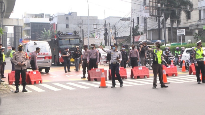 Titik Penyekatan Baru di Fatmawati dan Antasari, Jakarta Masih Tahap Sosialisasi (Foto ANTV-Andi)